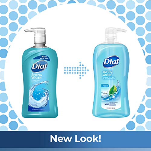 Dial Body Wash, Refresh & Renew Spring Water, 23 fl oz (Pack of 3) & Body Wash, Refresh & Renew Spring Water, 32 fl oz
