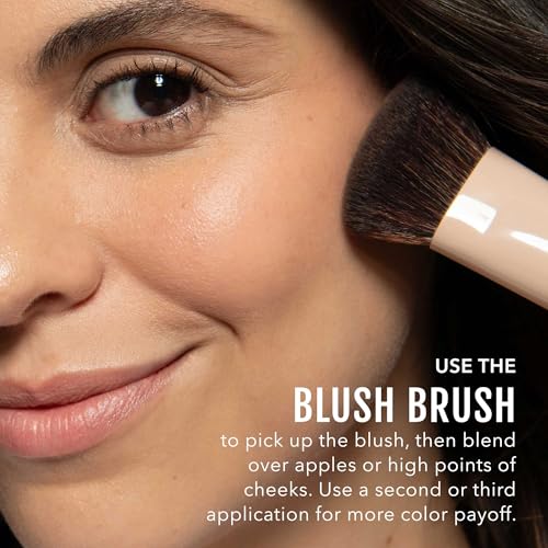 Angled Makeup Blush Brush - Soft Dense Synthetic Bristles for Flawless Application
