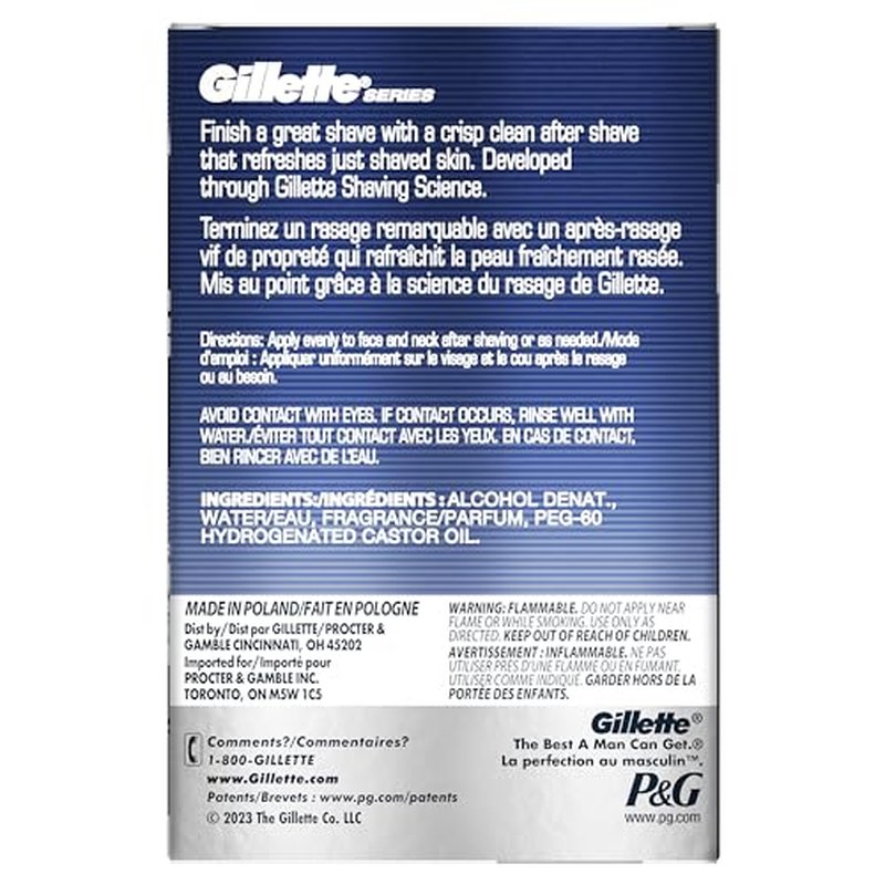 Gillette After Shave for Men, 3.3 fl oz | Cool Wave | Lotion | Series