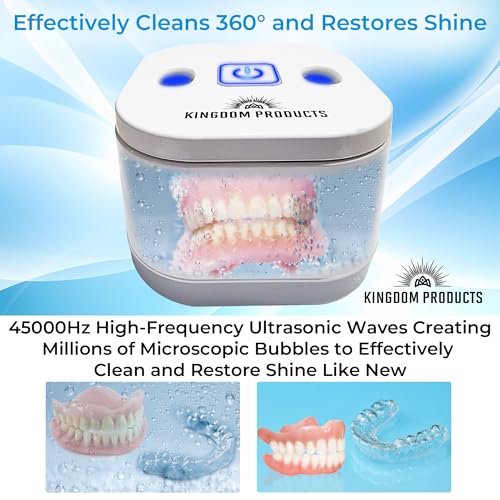 New 2026 Ultrasonic Retainer Cleaner with a Larger 200ML Pod, 45kHz