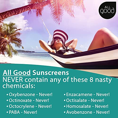 All Good Sport Mineral Sunscreen & Aloe Gel Bundle - SPF 30+ Waterproof Lotion & Hydrating Aloe Gel - Lotion/AloeGel
