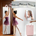 Travel Foldable Full Length Mirror - Portable Shatterproof 2-in-1 Makeup & Full-Body Reflector