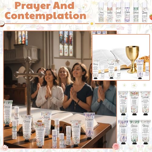 Bible-Themed Hand Cream & Lip Balm Set with 30 Pieces - Christmas Christian Gifts for Women - Variation of THIS listing: 30