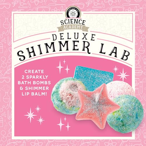 Kids DIY Bath Bombs Lip Balm Soap Kit with Biodegradable Glitter – Science Spa Lab