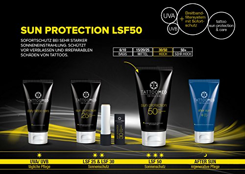 TattooSun SPF50 Tattoo Protection Cream 100ml - Color & Skin Care