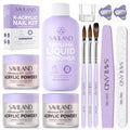 SAVILAND Acrylic Nail Kit for Beginners - 06-Acrylic Nail Set with Colors & Tools