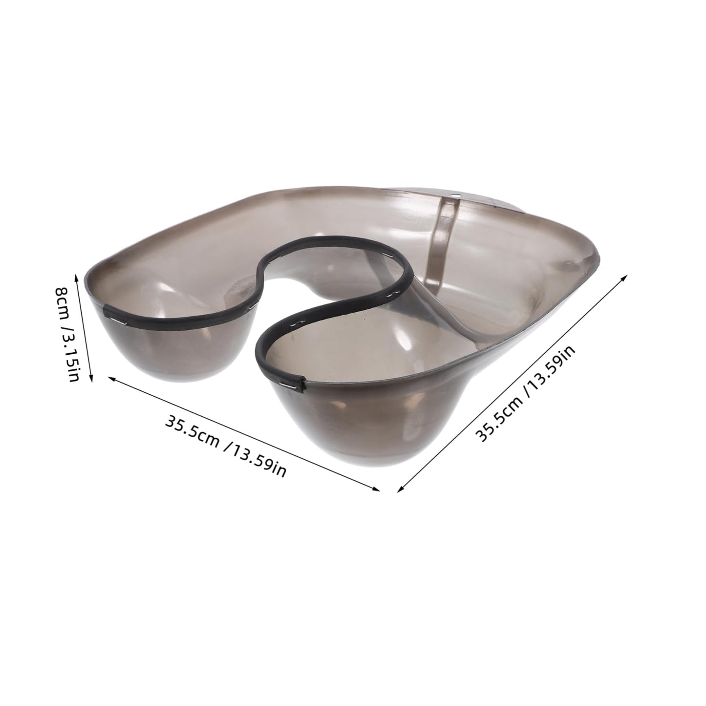 NOLITOY Salon Hairdressing Neck Tray Reusable Hair Perming Container for Hair Washing Coloring and Cutting Professional Shoulder Design