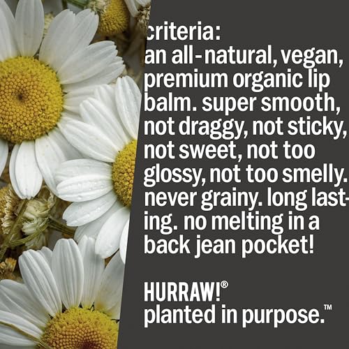 Hurraw! Moon Night Treatment Lip Balm 5 Pack - Organic, Vegan, Blue Chamomile & Vanilla