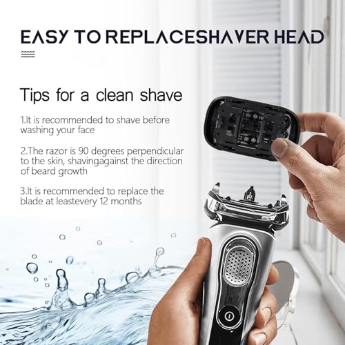 53B Replacement Foil and Cutter Compatible with Braun Series 5 Series 6 Electric Shaver, 53B Blades for Braun S5 Replacement Heads for 6020s,5020s,5018s,5050cs,6020s,6040cs,6072cc,6075cc