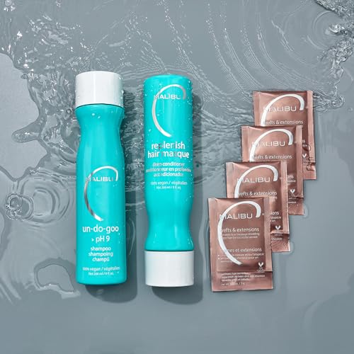 Malibu C Replenish Hair Masque - Deep Hydrating Conditioner - 12 Pack of All Hair Types & Textures