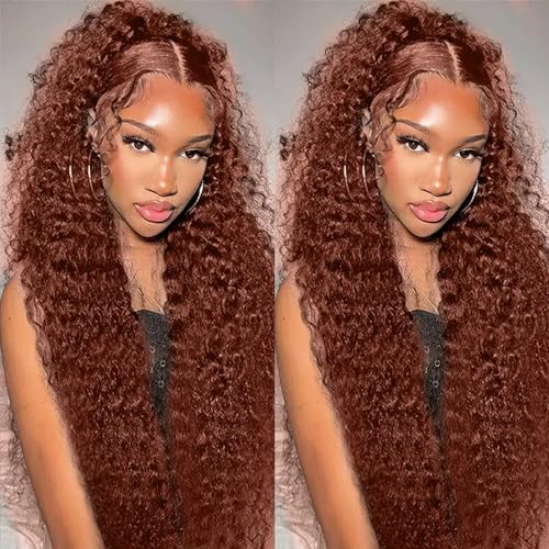 300g Reddish Brown Human Hair Bundle #33 Kinky Curly 12-16 Inch