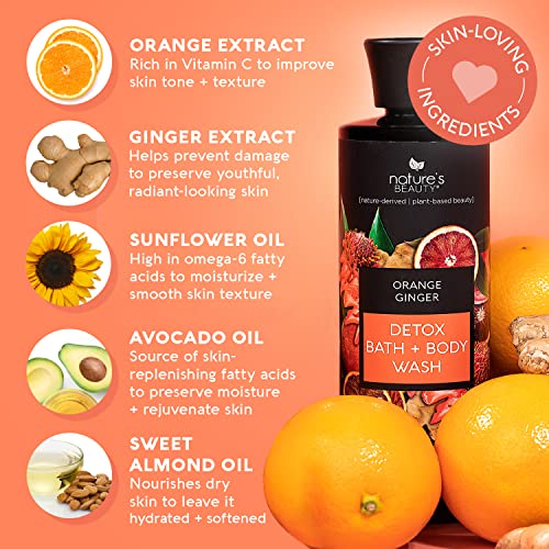 Nature's Beauty Orange Ginger Detox Body Wash Multi-Pack - 12.1 Fl Oz, Pack of 2