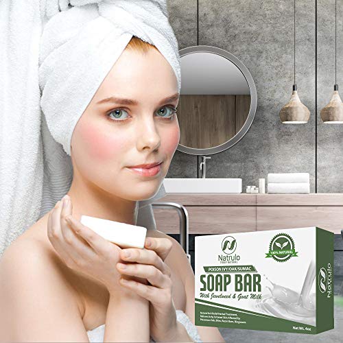 Poison Ivy Soap Bar with Jewelweed - Soothing, Healing Natural Itch Relief Herbal Treatment Home Remedy - Relieves Itchy Irritated Skin Affected by Poison Ivy/Oak/Sumac, Bites, Razor Burn, Ringworm