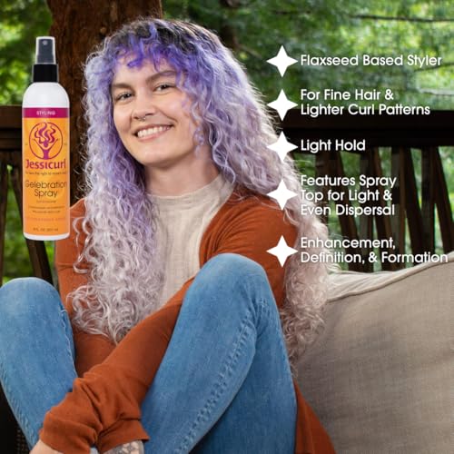 No Fragrance Jessicurl Gelebration Curl Enhancer Spray 8 Fl Oz for Fine Hair - Pack of 1