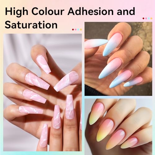 Airbrush Gel Nail Polish Kit - 32 Colors for Nail Art with No Dilution - Variation of Airbrush-1