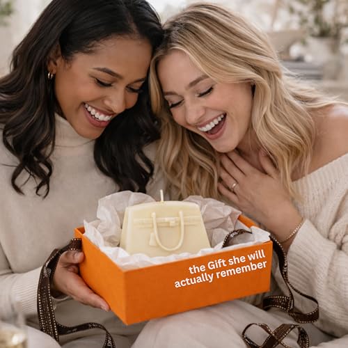 Luxury Handbag Candle in Gift Box - Designer-Inspired Home Decor for Women