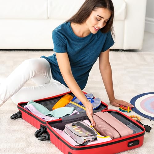KOUWICH 30 Pack TSA Approved Glass Travel Containers Set for Skincare & Liquids