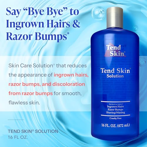 Tend Skin Solution for Razor Bumps & Ingrown Hair 16 Fl Oz - Post Shaving & Facial Toner