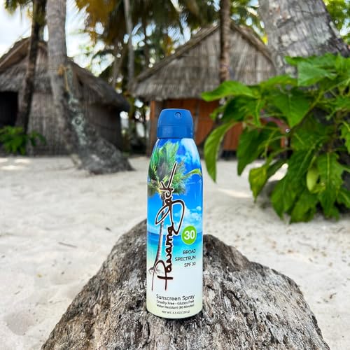 Continuous Spray Sunscreen - SPF 30, Broad Spectrum UVA/UVB Protection, PABA, Paraben, Gluten & Cruelty Free, Water Resistant (80 Minutes), 5.5 OZ