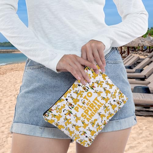 WZMPA Pluto Dog Makeup Bag Pluto Fans Gift Pluto Is My Spirit Animal Zipper Pouch Bag Pluto Dog Merchandise (Pluto Spirit)