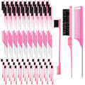 Pink Youyole 90-Piece Hair Styling Set with Edge Brushes & Combs for Women