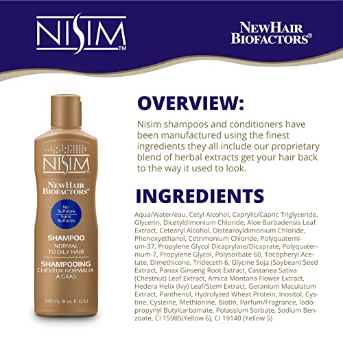 Normal to Oily Shampoo 8.11 Fl Oz - Sulfate-Free Hair Loss Control