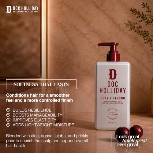 Men's Thick & Soft Shampoo & Conditioner Set - 10 Fl Oz (Pack of 2) - Desert Botanical