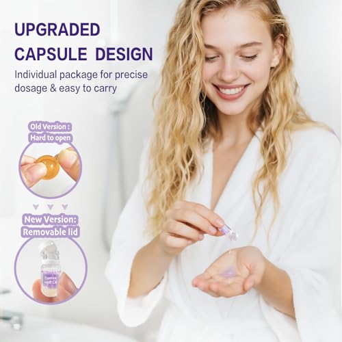DEMIKI Frizz Control Hair Oil Capsules - Coconut & Lavender, Purple Variation