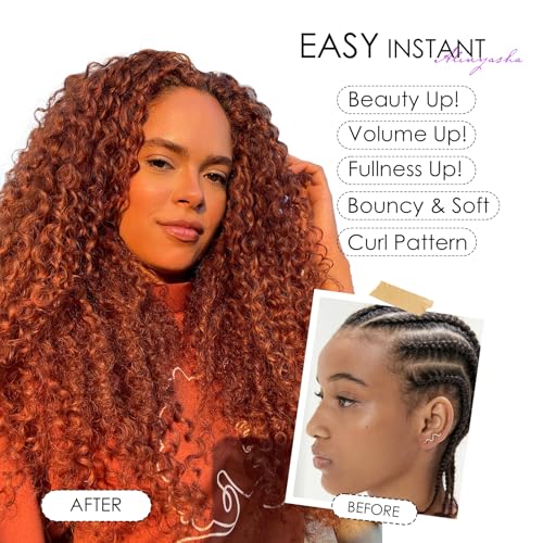 Alinyasha 350# 18 Inch Deep Water Wave Crochet Hair for Black Women