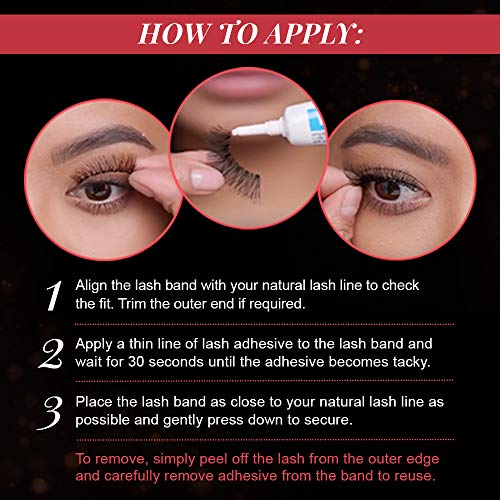 Black 811 Faux Mink Lashes - Knot-Free Invisiband, Natural Wispy Reusable Fake Eyelashes - 4 Pairs