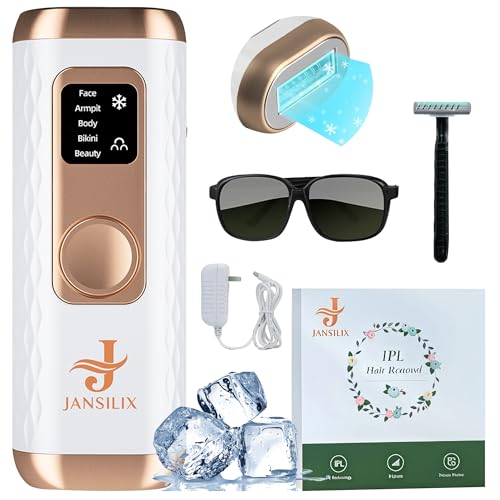 IPL Laser Hair Removal Device for Face & Body - Permanent Hair Removal for Women & Men