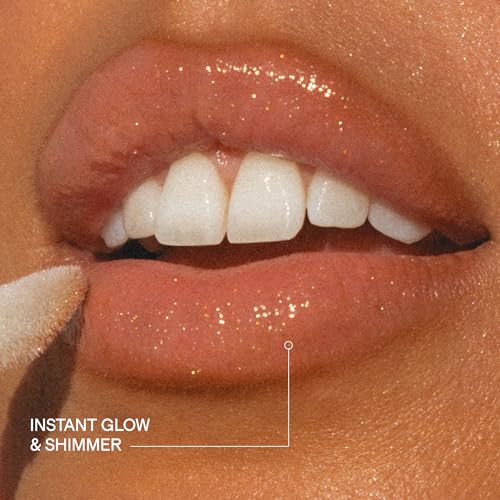 High Gloss Lip Oil with SPF 30 - Nourishing Bronze Shimmer Lip Moisturizer