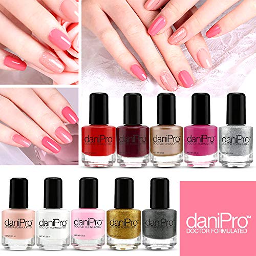 Doctor Formulated Nail Polish - Hot Pink, Biotin & Vitamins, Toxin-Free, Fast Drying