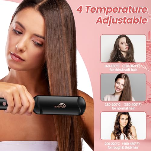 Hair Crimper for Women - Ceramic Waver Tool with 4-in-1 Flat Crimping
