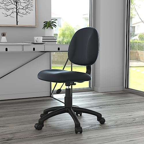 Ergonomic Black Posture Task Office Chair with Adjustable Lumbar & Seat