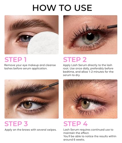 STACY LASH Serum + 100ml Lash Shampoo Bundle for Lash Growth & Thickness - Eyelash & Brow Care