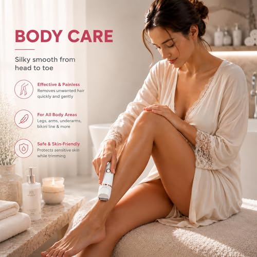 7-in-1 Women’s Electric Body Hair Trimmer Waterproof USB Rechargeable