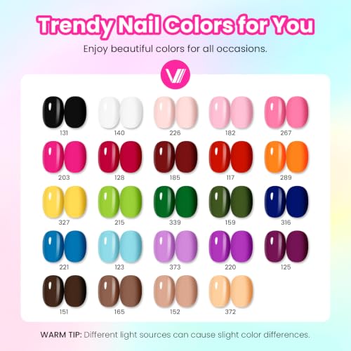VANREESA Acrylic Nail Kit with Gel Polishes, Tips & Salon Tools for Beginners