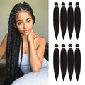 Pre-Stretched Braiding Hair 26 Inch Pack of 8 Dark Brown Yaki Texture for Twist & Box Braids Variation of THIS listing