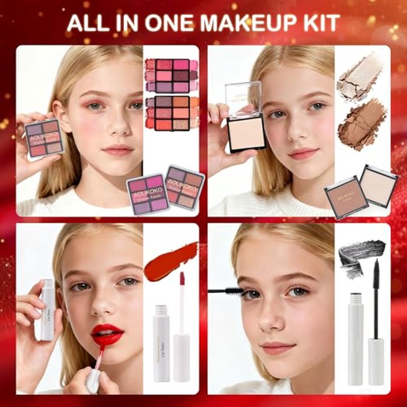 Makeup Advent Calendar 2025 for Women & Teen Girls, 24 Days Christmas Gift Makeup Sets, Xmas Countdown Calendar Full Makeup Kit Gift Set