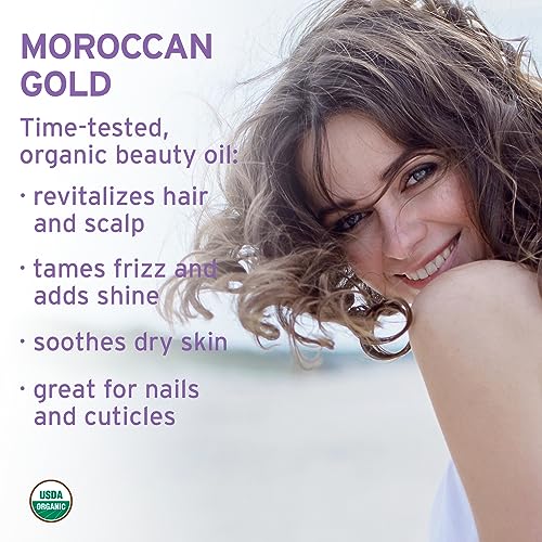 Pure Organic Argan Oil for Hair & Skin - Cold Pressed, 4 oz