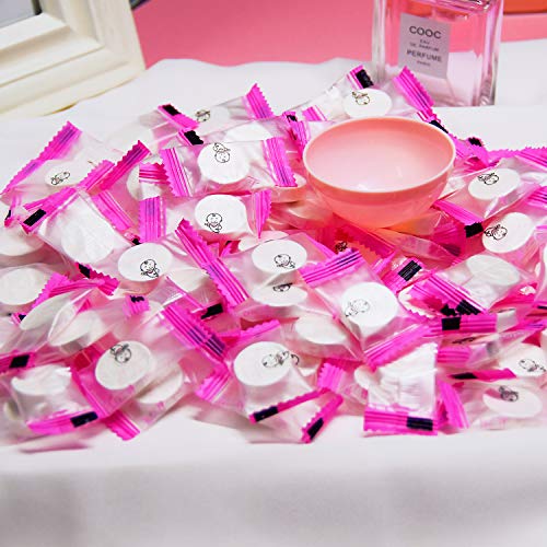 100 pcs Compressed Facial Mask Sheet Beauty DIY Disposable Mask Paper Natural Cotton Skin Care Wrapped Masks Normal Thick£¬Get a Small Mask Bowl Free