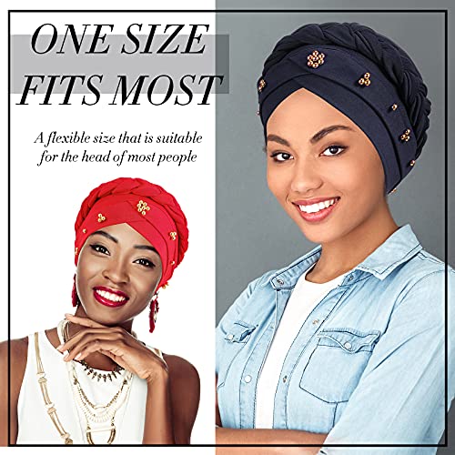 Classic Satinior 9 Pcs Head Turbans for Women Chemo Headbands Hair Wraps