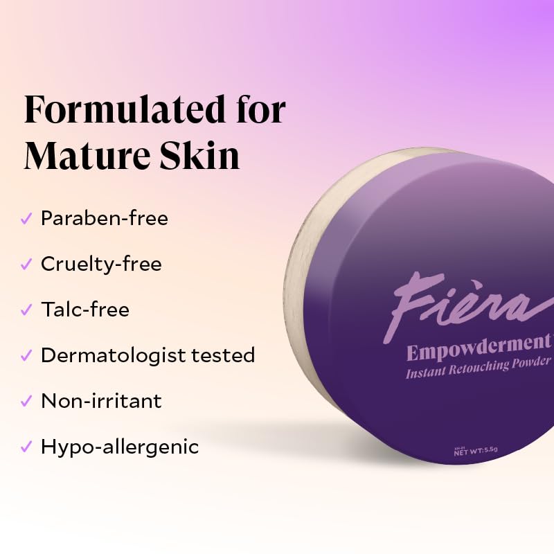 Finishing Powder Deep Shade Talc-Free Blurring & Soft-Matte Setting Powder for Mature Skin