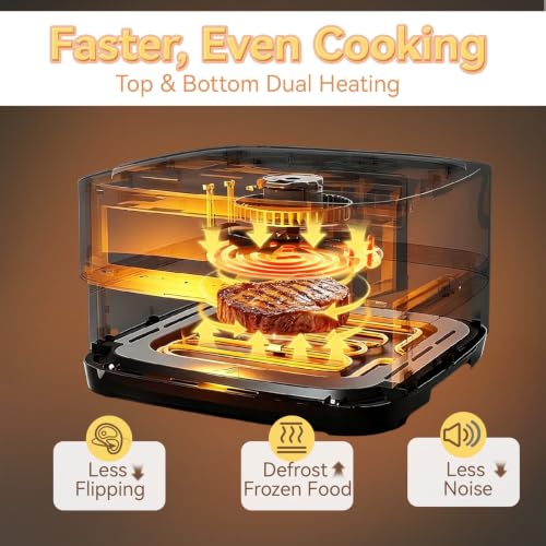 4.5QT Air Fryer Pizza Oven with 11 Presets for Crispy Cooking