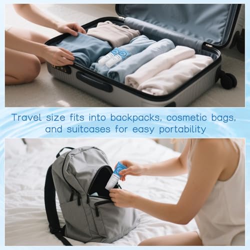 Travel Size Body Wash, Individually Wrapped Bulk 1 oz/30 ml Mini Shower Gel Set Trial Sample Small Single Use Toiletries Amenities Kit for Men & Women for Hotel/Camping/Vacation/Homeless (100 Pack)