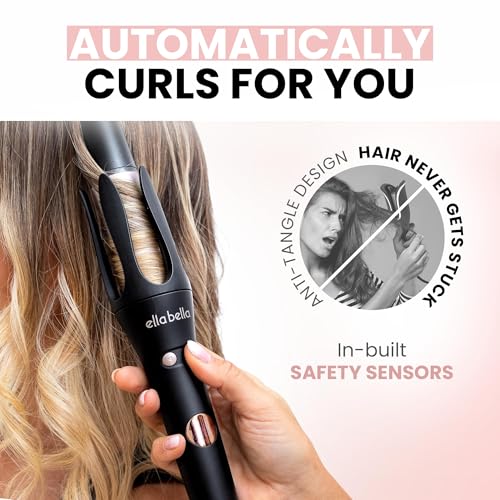 Automatic Rotating Curling Iron for Long Hair - Digital Temp Control
