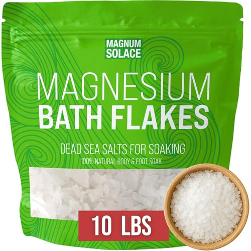 Magnum Solace Magnesium Flakes Bath Soak 10 lbs Dead Sea Salt - Pack of 1