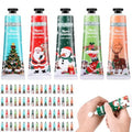 100 Pcs Christmas Hand Cream Gift Sets for Dry Cracked Hands Moisturizing Hand Lotion Small Travel Lotion Stocking Stuffers Gift Set for Women Mom Girlfriend Christmas Birthday