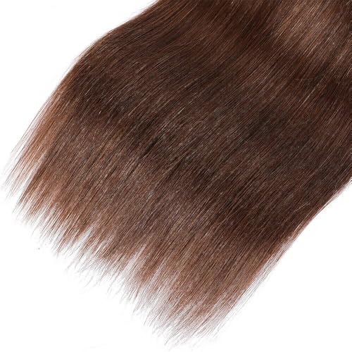 Human Hair Straight Bundles 26 Inch Color #4 Chocolate Brown - Single 100g Variant S